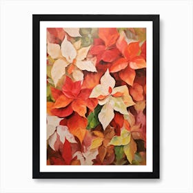 Fall Flower Painting Poinsettia 2 Art Print