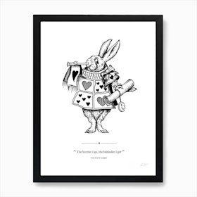 Alice In Wonderland The White Rabbit Art Print