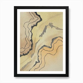 Abstract Watercolor Painting 2 Art Print