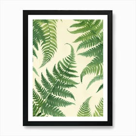 Pattern Poster Sword Fern 1 Art Print