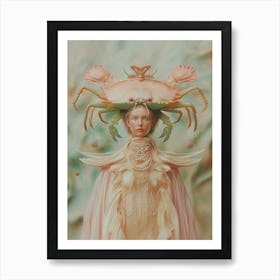 "Hybrid Woman with Crab Crown" Art Print