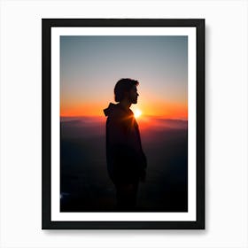 Sunset Silhouette Art Print