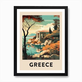 Vintage Travel Poster Greece 7 Art Print