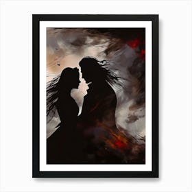 Dark Romance, Wuthering Heights, Cathy And Heathcliff, Brooding Aesthetic Art Print