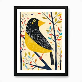 Yellow Crow 2 Art Print