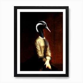 Lady Ava The Crane Pet Portraits Art Print