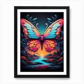 Colorful Butterfly Art Print