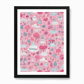 Pink Castle Art Print