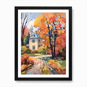 Autumn Gardens Painting Longue Vue House And Gardens Usa 2 Art Print