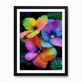 Colorful flowers 1 Art Print