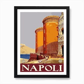 Naples, Italy, Medieval Architecture Art Print