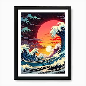 Great Wave Off Kanagawa 23 Art Print