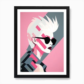 Barbenheimer punk pink girl Art Print