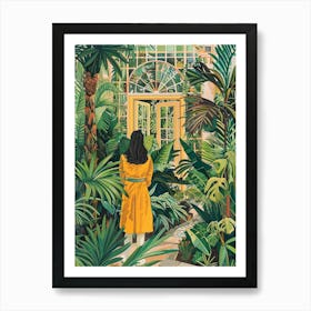 In The Garden Powys Castle And Garden United Kingdom 3 Art Print