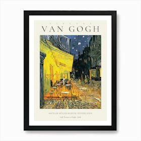 Van Gogh Cafe Terrace At Night  Art Print