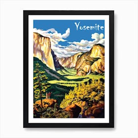 Yosemite, National Park, USA Art Print