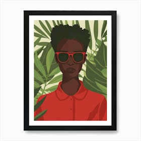 Portrait Of African American Woman 8 Art Print