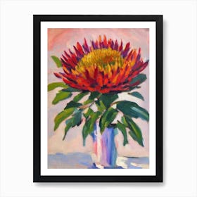 Proteas  Matisse Style Flower Art Print