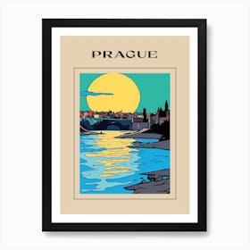 Minimal Design Style Of Prague, Czech Republic2 Poster Art Print