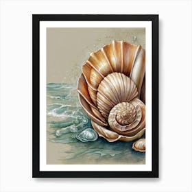 Sea Shells Canvas Print Art Print