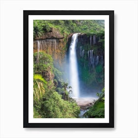 Marojejy National Park Waterfall, Madagascar Realistic Photograph (1) Art Print