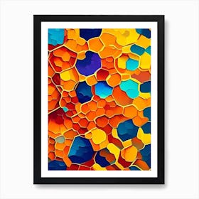 Honeycomb Background 2 Painting Art Print