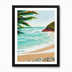 Scotts Head Beach, Australia Contemporary Illustration   Art Print