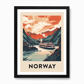Vintage Travel Poster Norway 10 Art Print