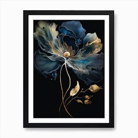 Blue Flower Art Print