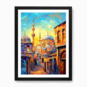 Hagia Sophia Ayasofya Pixel Art 1 Art Print