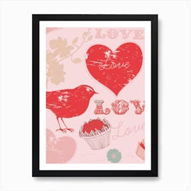 Valentine'S Day Love muffin Art Print