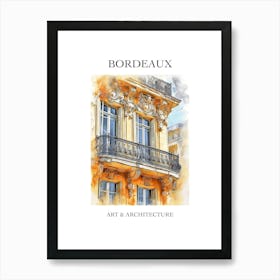Bordeaux Travel And Architecture Poster 1 Art Print
