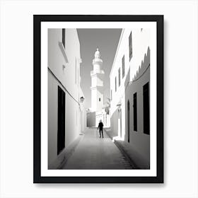 Tunis, Tunisia, Black And White Photography 1 Art Print