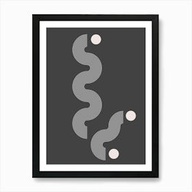 Abstract Multiline Waves Art Print