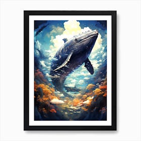 Whale In The Sky 2 Art Print