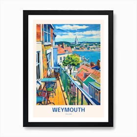 Weymouth England Uk Travel Poster Art Print