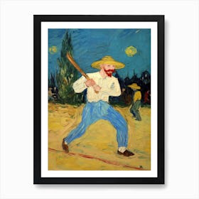 Cricket In The Style Of Van Gogh 1 Art Print