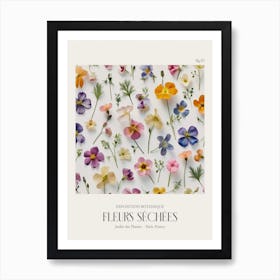 Fleurs Sechees, Dried Flowers Exhibition Poster 01 Art Print