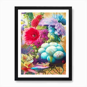 Flower Garden Floral Art Art Print