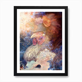 Animal Surreal Art Illustration In A Painting Style 08 Art Print