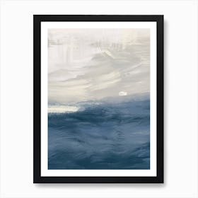Rough Sea Abstract Art Print