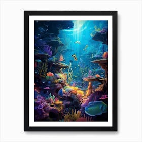 Underwater Painting Art Print