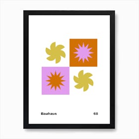 Geometric Bauhaus Poster 68 Art Print