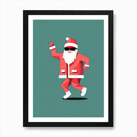 Santa Claus Dance Art Print