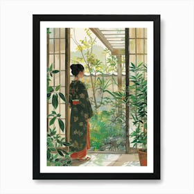 In The Garden Katsura Imperial Villa Japan 2 Art Print