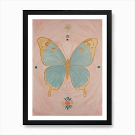 Pastel Butterfly Art Print