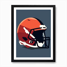 American Football Helmet 3 Art Print