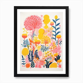 New York Botanical Gardens Abstract Riso Style 4 Art Print