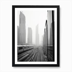 Shenzhen, China, Black And White Old Photo 4 Art Print