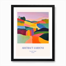 Colourful Gardens Rosendals Trdgrd Sweden 2 Blue Poster Art Print